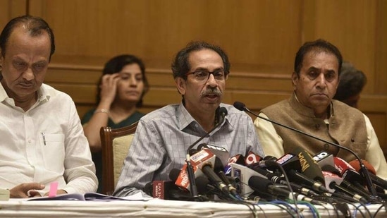 Union minister Ravi Shankar Prasad said that Uddhav Thackeray (centre) has lost the moral right to govern.(HT Photo) Union minister Ravi Shankar Prasad said that Uddhav Thackeray (centre) has lost the moral right to govern.(HT Photo)