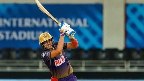 Shubman Gill plays a shot.(PTI) Shubman Gill plays a shot.(PTI)