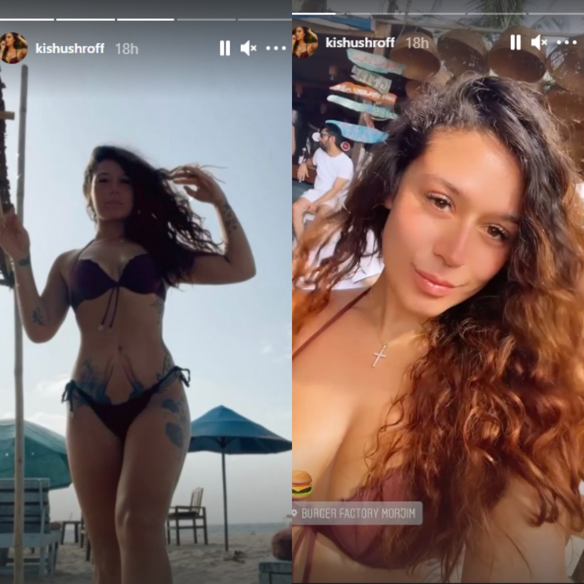 Krishan Shroff enjoying the 'beach waves' in Goa. Krishan Shroff enjoying the 'beach waves' in Goa.