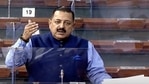 Union Minister Jitendra Singh speaks in Lok Sabha during the Budget Session of Parliament, in New Delhi on Wednesday. (LSTV/ANI Photo) Union Minister Jitendra Singh speaks in Lok Sabha during the Budget Session of Parliament, in New Delhi on Wednesday. (LSTV/ANI Photo)