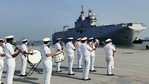 French Navy ships Assault helicopter carrier Tonnerre and Surcouf frigate arrive at Kochi port ahead of France-led 'La Perouse' joint exercise with QUAD members, in Kochi on Tuesday. (ANI) French Navy ships Assault helicopter carrier Tonnerre and Surcouf frigate arrive at Kochi port ahead of France-led 'La Perouse' joint exercise with QUAD members, in Kochi on Tuesday. (ANI)