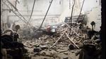 Debris lying on the premises of GK Plating, which is located next to the roof collapse site in Ludhiana. (Gurpreet Singh/HT) Debris lying on the premises of GK Plating, which is located next to the roof collapse site in Ludhiana. (Gurpreet Singh/HT)