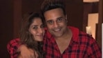 Arti poses with brother Krushna.
