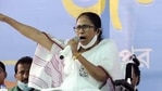 West Bengal CM and TMC supremo Mamata Banerjee addresses an election campaign rally. (PTI)