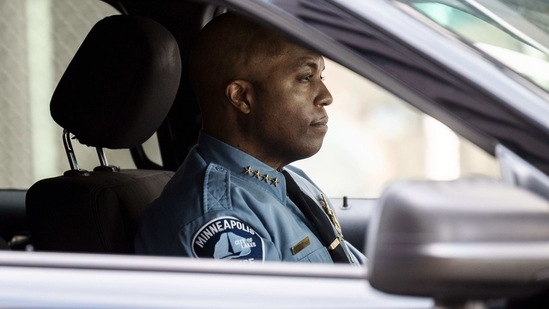 Minneapolis Police chief Medaria Arradondo drives a vehicle as he leaves the Hennepin County Government Center. (AFP) Minneapolis Police chief Medaria Arradondo drives a vehicle as he leaves the Hennepin County Government Center. (AFP)