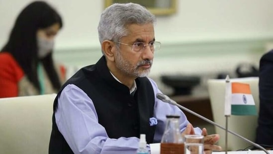 Indian Foreign Minister Subrahmanyam Jaishankar attends a meeting with his Russian counterpart Sergei Lavrov in New Delhi, India, April 6, 2021. (Reuters)