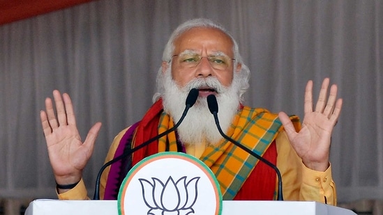 Prime Minister Narendra Modi will address BJP workers today on the party's 41st Foundation Day, which coincides with the ongoing assembly polls in four states and one union territory. (File Photo)