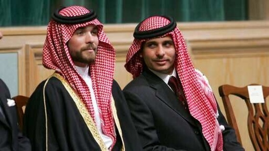 Jordan's Prince Hamzah Bin Al-Hussein (right), and Prince Hashem Bin Al-Hussein (left), half brothers of King Abdullah II of Jordan in Amman. (File Photo: AP) Jordan's Prince Hamzah Bin Al-Hussein (right), and Prince Hashem Bin Al-Hussein (left), half brothers of King Abdullah II of Jordan in Amman. (File Photo: AP)