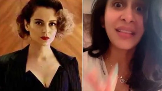 Kishwer Merchant had questioned why Kangana Ranaut was without a mask on in public on Monday. 