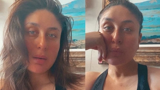 Kareena Kapoor shares a pre-workout photo on Tuesday. 