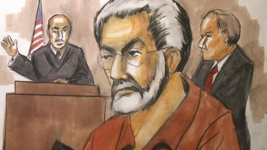 Courtroom artist's drawing Chicago businessman Tahawwur Rana. Rana, 59, a known close associate of David Coleman Headley - one of the main conspirators behind the 26/11 Mumbai attacks. (AP File Photo) Courtroom artist's drawing Chicago businessman Tahawwur Rana. Rana, 59, a known close associate of David Coleman Headley - one of the main conspirators behind the 26/11 Mumbai attacks. (AP File Photo)