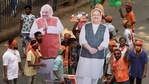 BJP supporters carry cut-outs of Union Home Minister Amit Shah and BJP National President JP Nadda during a roadshow for West Bengal Assembly Election, at Tollygunge, in Kolkata, India, on Monday, April 5, 2021. (Photo by Samir Jana/Hindustan Times) BJP supporters carry cut-outs of Union Home Minister Amit Shah and BJP National President JP Nadda during a roadshow for West Bengal Assembly Election, at Tollygunge, in Kolkata, India, on Monday, April 5, 2021. (Photo by Samir Jana/Hindustan Times)