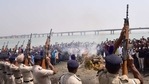 Ayodhya: Cremation of CRPF jawan Rajkumar Yadav, who died in a gun battle with Maoist rebels in Chhattisgarh, is performed with gun-salute, in Ayodhya. (PTI Photo) Ayodhya: Cremation of CRPF jawan Rajkumar Yadav, who died in a gun battle with Maoist rebels in Chhattisgarh, is performed with gun-salute, in Ayodhya. (PTI Photo)