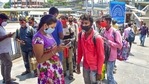 Bengaluru: Passengers being registered for COVID-19 tests at KSRTC bus stand, amid surge in coronavirus cases, in Bengaluru, Wednesday, April 7, 2021. (PTI Photo/Shailendra Bhojak) (PTI04_07_2021_000128B)(PTI) Bengaluru: Passengers being registered for COVID-19 tests at KSRTC bus stand, amid surge in coronavirus cases, in Bengaluru, Wednesday, April 7, 2021. (PTI Photo/Shailendra Bhojak) (PTI04_07_2021_000128B)(PTI)