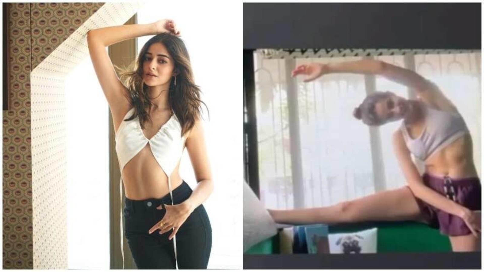 Ananya Panday shifts to online Yoga classes, flaunts washboard abs