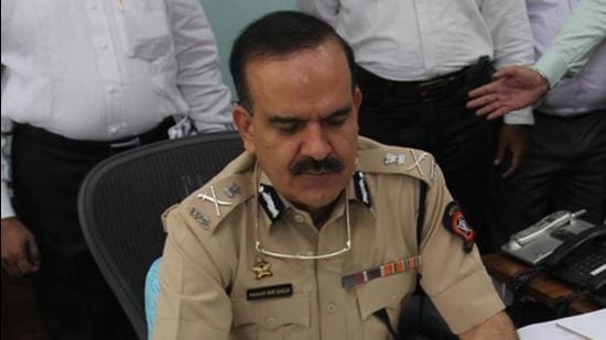 Mumbai Police Commissioner Hemant Nagrale’s report to the Maharashtra government is critical of his precedessor Param Bir Singh’s role in appointing Sachin Vaze to the criminal intelligence unit. (HT File Photo/Praful Gangurde)