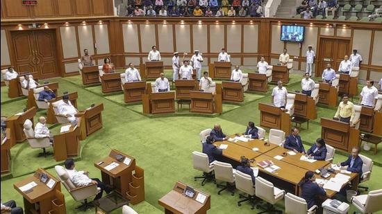As per the anti-defection law, two-thirds of the strength of a legislative party is allowed to merge with another. (PTI) As per the anti-defection law, two-thirds of the strength of a legislative party is allowed to merge with another. (PTI)
