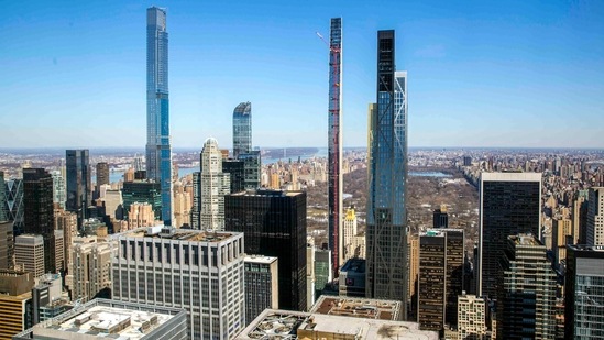 Residential skyscrapers towering over the skyline of Central Park South, in New York. (AP) Residential skyscrapers towering over the skyline of Central Park South, in New York. (AP)