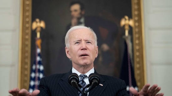 Distributing relief checks and heightening the pace of vaccinations were chief goals of President Joe Biden. (AFP) Distributing relief checks and heightening the pace of vaccinations were chief goals of President Joe Biden. (AFP)