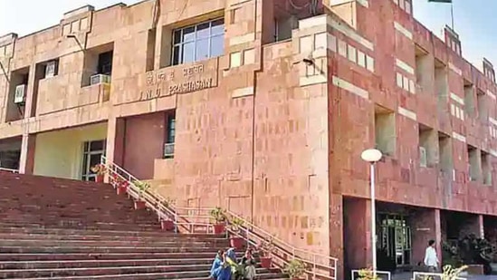 JNU administrative building.(HT file)