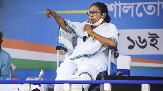 West Bengal CM and TMC chief Mamata Banerjee had appealed to the minority community not to divide the minority votes from a rally at Tarakeshwar in Hooghly district on April 3. (PTI PHOTO.) West Bengal CM and TMC chief Mamata Banerjee had appealed to the minority community not to divide the minority votes from a rally at Tarakeshwar in Hooghly district on April 3. (PTI PHOTO.)