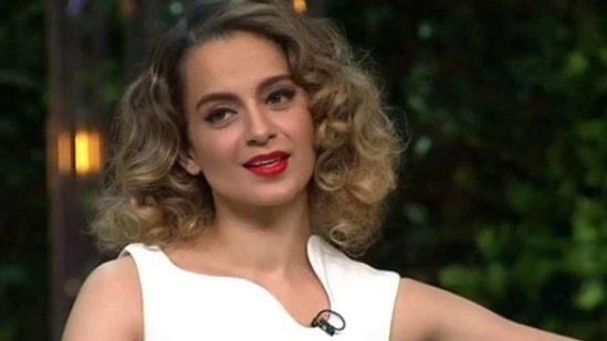 Kangana Ranaut on Koffee With Karan. Kangana Ranaut on Koffee With Karan.