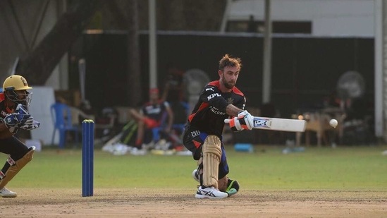 Glenn Maxwell practicing for RCB. (RCB/Twitter)