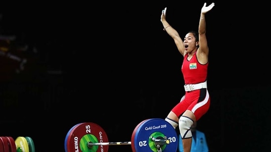 Mirabai Chanu at the 2018 CWG. (Getty Images) Mirabai Chanu at the 2018 CWG. (Getty Images)