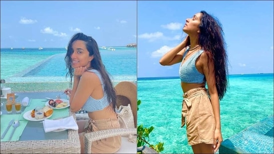 Shraddha Kapoor sets Maldives on fire in blue Zara bralette