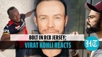 Bolt donned the RCB jersey and tweeted tagging Virat Kohli & AB de Villiers Bolt donned the RCB jersey and tweeted tagging Virat Kohli & AB de Villiers