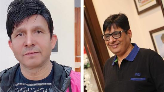 Actor Kamaal R Khan and producer Vashu Bhagnani. Actor Kamaal R Khan and producer Vashu Bhagnani.