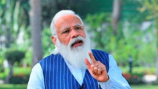 New Delhi: Prime Minister Narendra Modi speaks during the �Pariksha Pe Charcha 2021� session, in New Delhi, Wednesday, April 7, 2021. (PIB/PTI Photo) (PTI04_07_2021_000286A) (PTI) New Delhi: Prime Minister Narendra Modi speaks during the �Pariksha Pe Charcha 2021� session, in New Delhi, Wednesday, April 7, 2021. (PIB/PTI Photo) (PTI04_07_2021_000286A) (PTI)