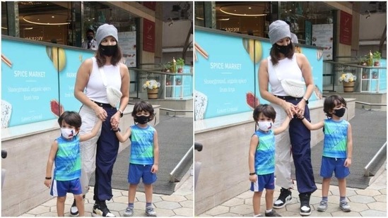 Sunny Leone was recently spotted in Bandra, Mumbai with her twins. The actor sported a funky atheleisure look that made her the coolest mommy on the block.(Varinder Chawla)