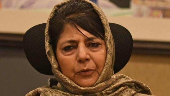 Peoples Democratic Party (PDP) president and former chief minister of Jammu Kashmir Mehbooba Mufti. (HT Archive)