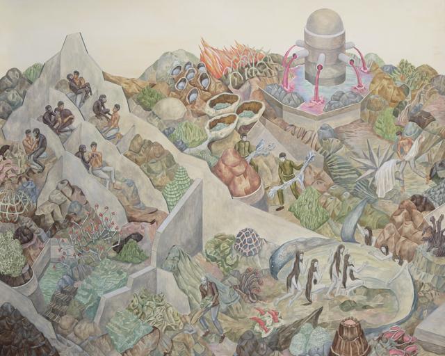 Artwork by Shrimanti Saha, is displayed as part of the exhibition. Artwork by Shrimanti Saha, is displayed as part of the exhibition.
