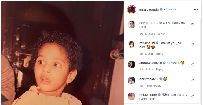 Mira Rajput, Shahid Kapoor's wife, said, "*Khoi bag already happened*".