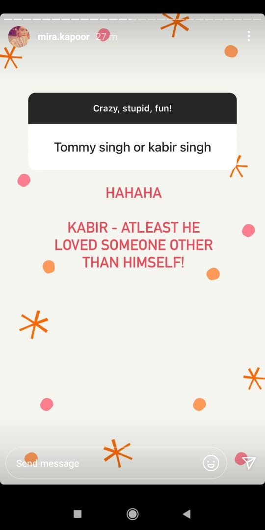 Mira chooses between Shahid;'s characters. Mira chooses between Shahid;'s characters.