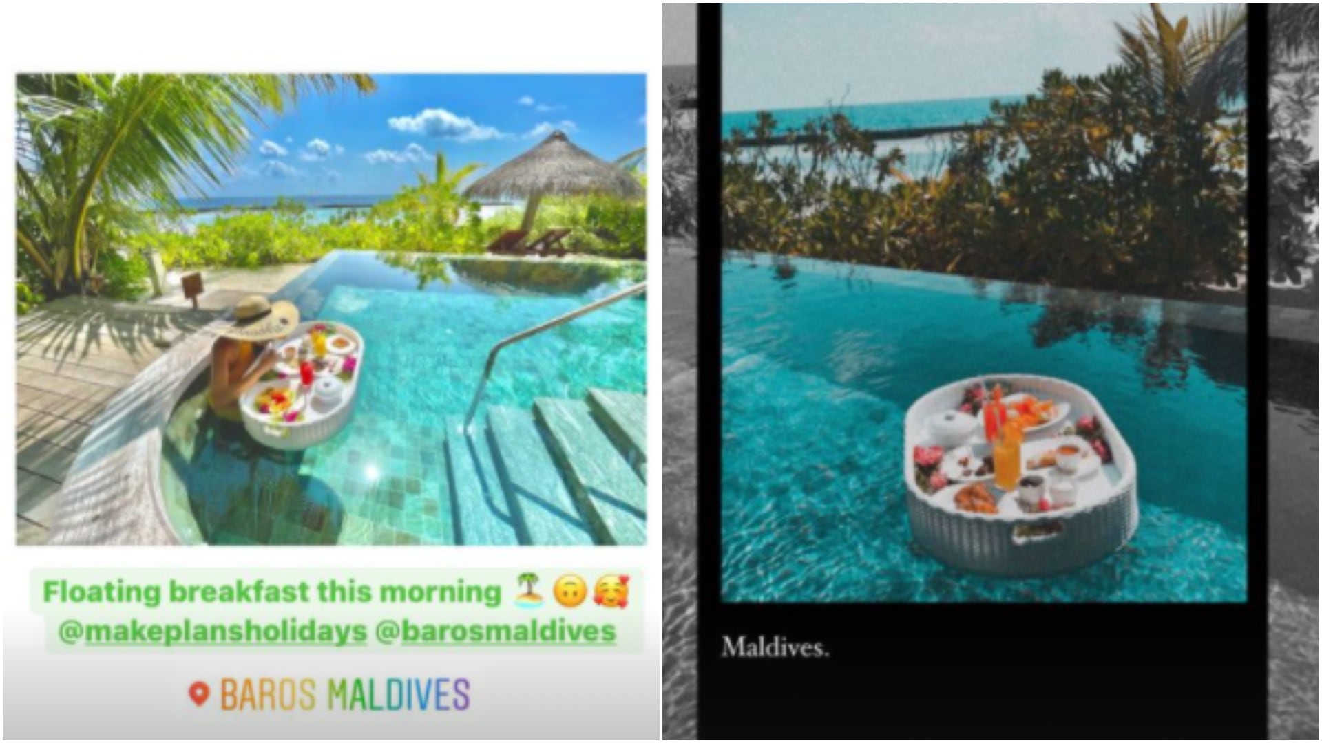 Shraddha Kapoor's picture (L), and Rohan Shrestha's post (R). Shraddha Kapoor's picture (L), and Rohan Shrestha's post (R).