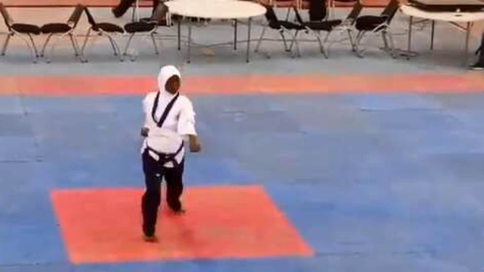 Eight months pregnant athlete wins gold medal in Taekwondo