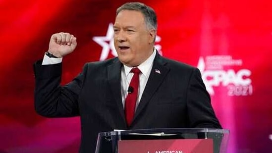 Former US Secretary of State Mike Pompeo speaks at the Conservative Political Action Conference (CPAC) in Orlando, Florida. (AP) Former US Secretary of State Mike Pompeo speaks at the Conservative Political Action Conference (CPAC) in Orlando, Florida. (AP)