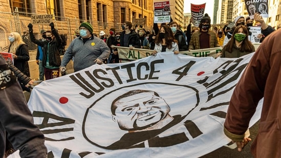 George Floyd, a Black man from Minneapolis, died last year after Derek Chauvin, a white police officer, kneeled on his neck. (AFP) George Floyd, a Black man from Minneapolis, died last year after Derek Chauvin, a white police officer, kneeled on his neck. (AFP)