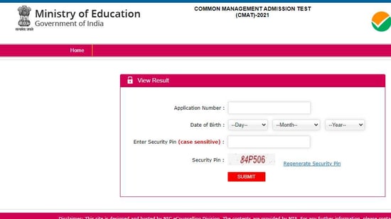 Candidates who have appeared in the examination can check the CMAT 2021 results by visiting the official website for CMAT at cmat.nta.nic.in.(cmat.nta.nic.in)