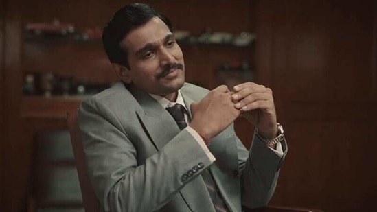 Pratik Gandhi in Scam 1992.