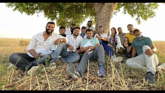 Faruk Kabir with his team during technical recce in Lucknow (Sourced) Faruk Kabir with his team during technical recce in Lucknow (Sourced)