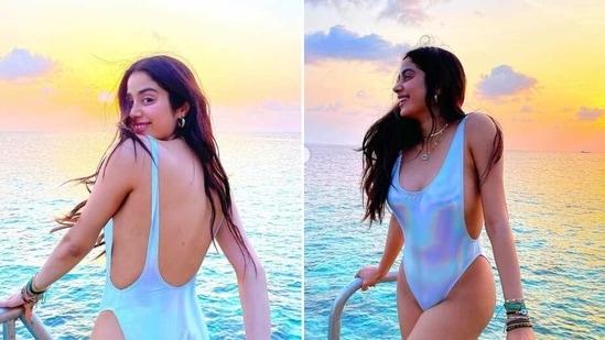 Janhvi Kapoor is in the Maldives for a vacation.