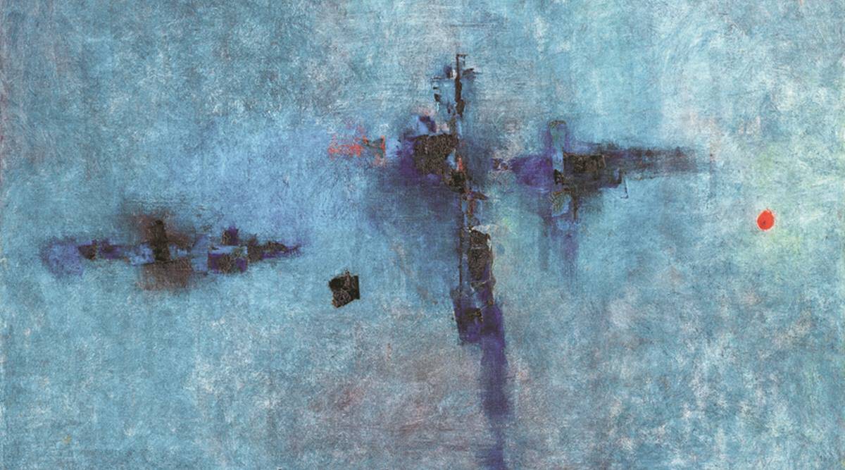 V S Gaitonde’s untitled 1961 oil on canvas, which fetched almost ₹40 crore at auction in March. (IMAGE COURTESY SAFFRONART) V S Gaitonde’s untitled 1961 oil on canvas, which fetched almost ₹40 crore at auction in March. (IMAGE COURTESY SAFFRONART)