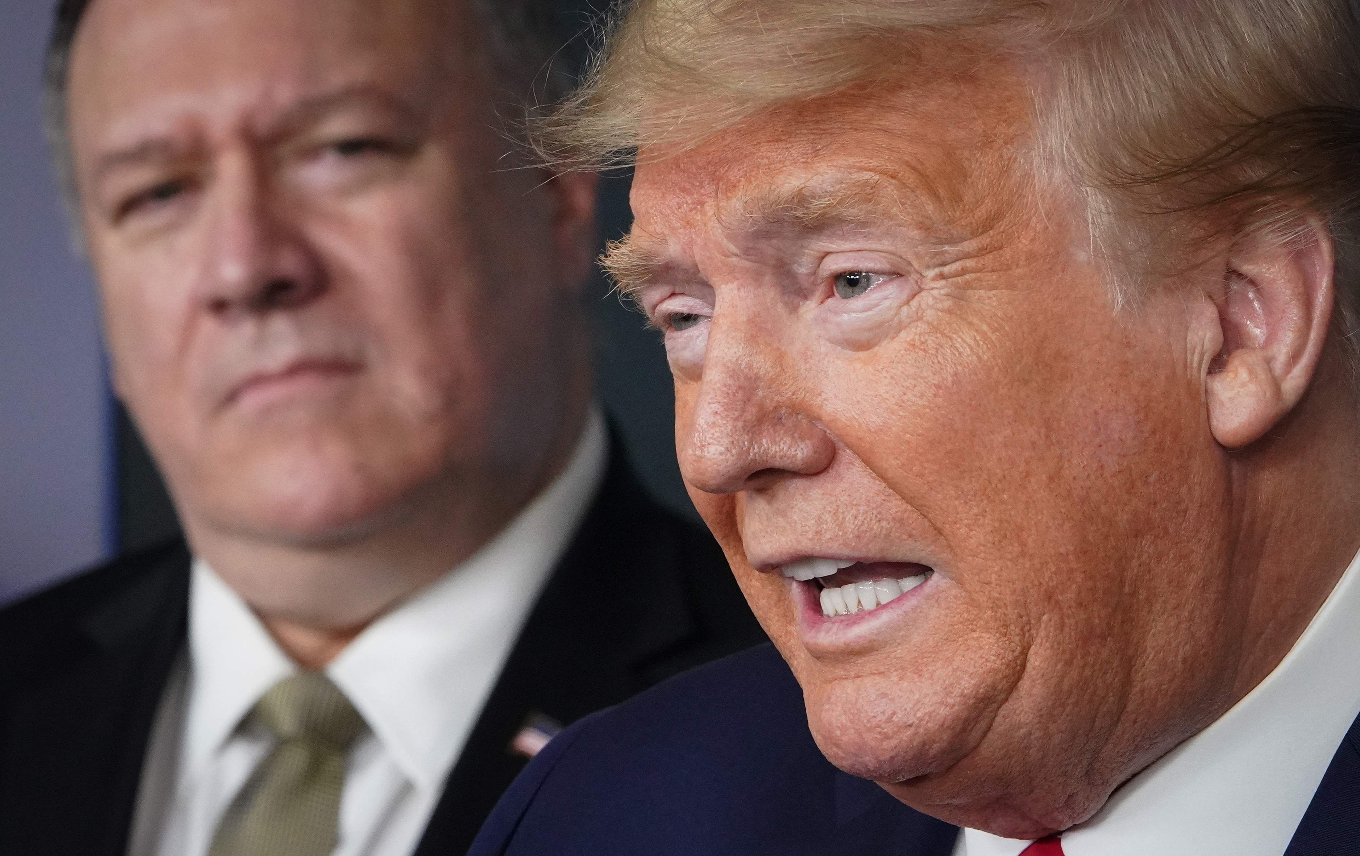 Former US Secretary of States Mike Pompeo alongside former President Donald Trump. (AFP) Former US Secretary of States Mike Pompeo alongside former President Donald Trump. (AFP)