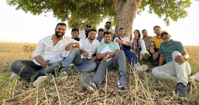 Faruk Kabir with his team during technical recce in Lucknow (Sourced) Faruk Kabir with his team during technical recce in Lucknow (Sourced)