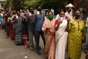 People in a queue to cast vote during the fourth phase of polling in the West Bengal Assembly Election at DPS Ruby Park under Kasba constituency in Kolkata. (Samir Jana/Hindustan Times) People in a queue to cast vote during the fourth phase of polling in the West Bengal Assembly Election at DPS Ruby Park under Kasba constituency in Kolkata. (Samir Jana/Hindustan Times)