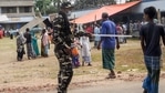 Police said central force personnel were attacked and they fired in retaliation. The incident took place at around 8am, within an hour after voting started in the fourth phase of West Bengal assembly elections.(PTI)
